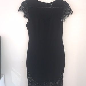Windsor Bodycon Black Lace Dress